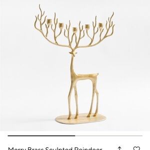 Pottery barn Reindeer candle holder